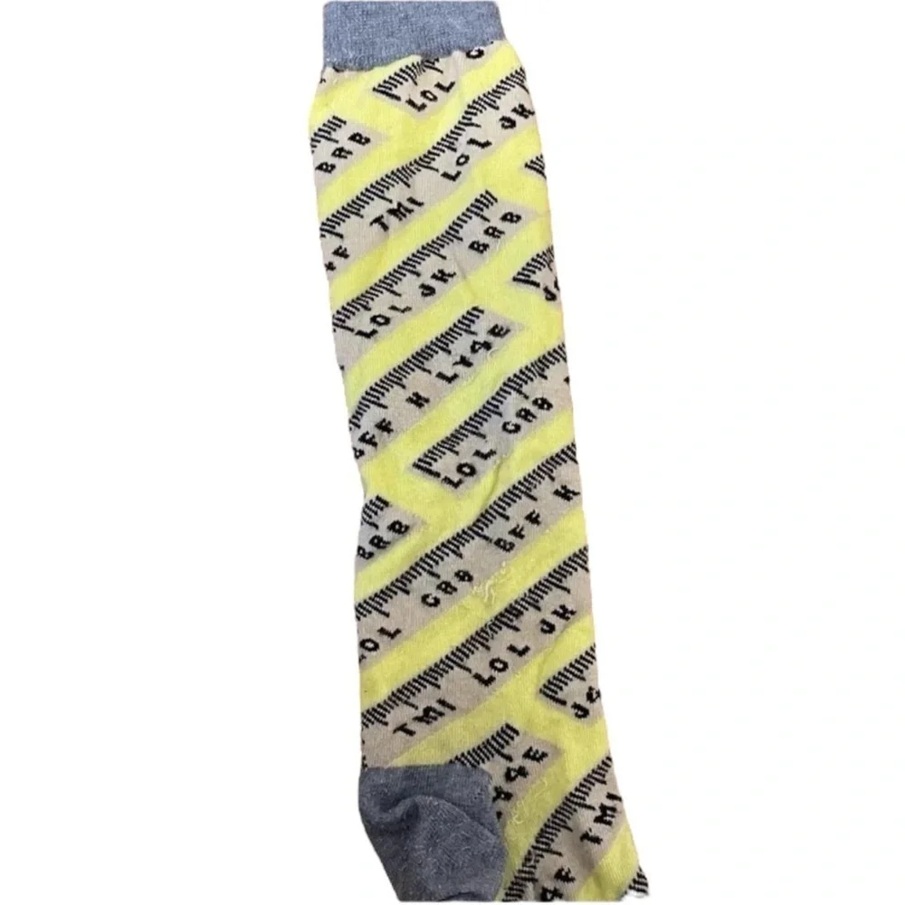4/$25 Little Miss Matched Girls Knee High Socks Colorful Ruler School One Size